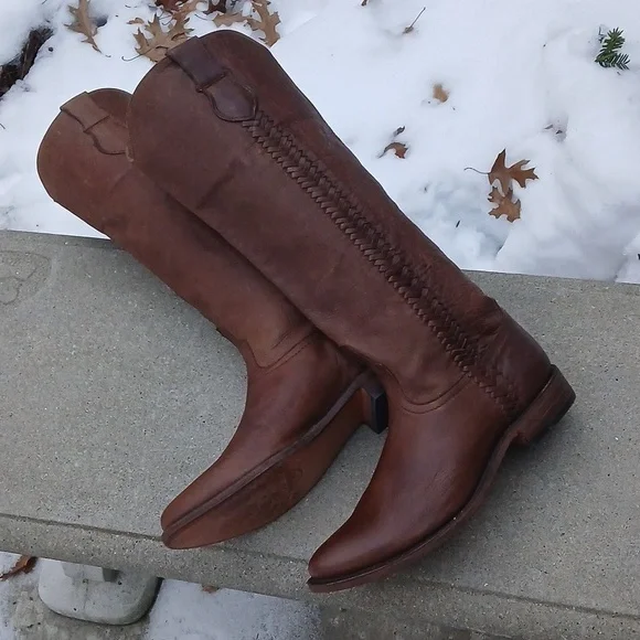 LUCCHESE Tall Riding Boot Sz 9 - Picture 5 of 16